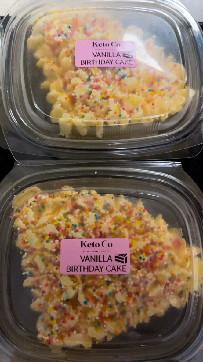Birthday Cake Slice | Sugar Free Low Carb