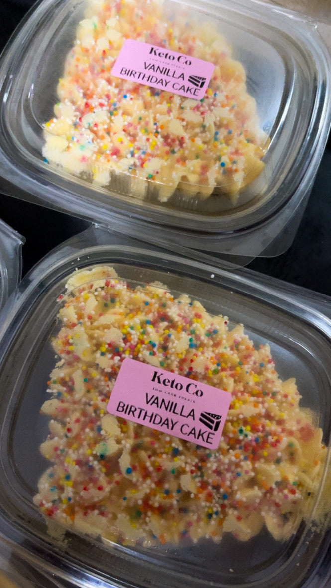 Birthday Cake Slice | Sugar Free Low Carb