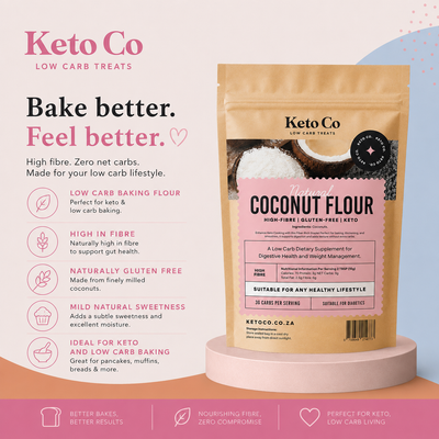 Coconut Flour | Keto Low Carb Baking Flour | Keto Co | 400g