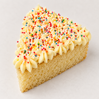 Birthday Cake Slice | Sugar Free Low Carb